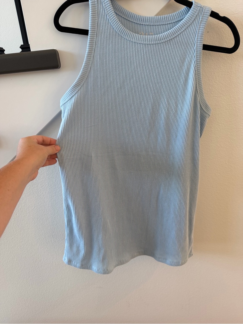 Maurices Light Blue Ribbed Tank - Picture 2 of 4